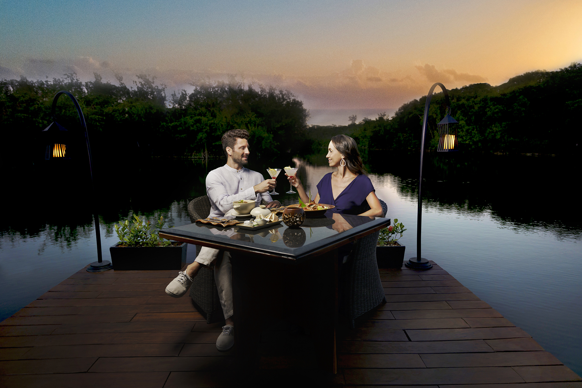 sunset romance at banyan tree mayakoba